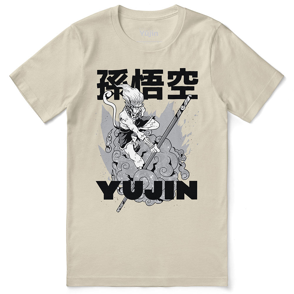 Yūjin Clothing Magic Monkey T-Shirt featuring a playful monkey graphic on a casual cotton tee for everyday wear.