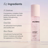Solawave Pre- & Probiotic Refreshing Jelly Mist in a clear bottle, showcasing its lightweight, hydrating skincare formula.