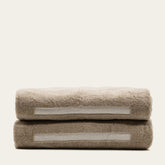 Soft Sorrel Australian Cotton bath towel by Italic, shown with plush texture and clean white design for luxurious bathroom use.
