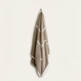 Soft Sorrel Australian cotton bath towel from Italic, showing its plush, absorbent texture and neutral color.