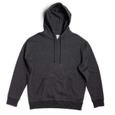 Black heavyweight fleece hoodie by SpectraUSA, shown in XS size with a cozy, thick fabric and a classic pullover design.