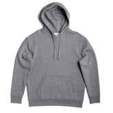 Black heavyweight fleece hoodie by SpectraUSA, shown in XS size with a cozy, thick design suitable for cold weather.