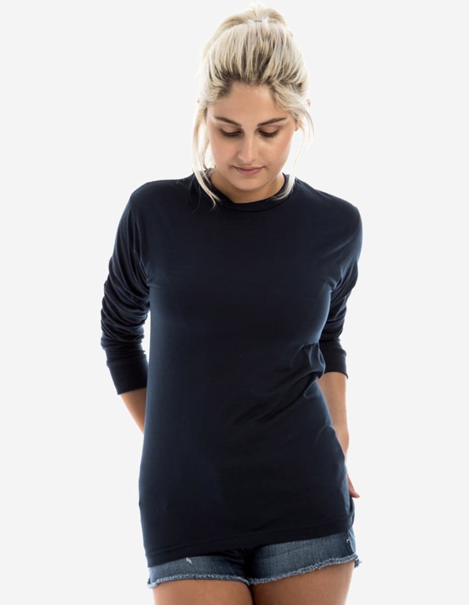 Navy long sleeve men&
