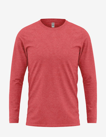 Red heather long sleeve men&
