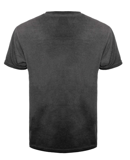 SpectraUSA Oil Wash Granite T-shirt showing back view with detailed graphic design on soft cotton fabric.