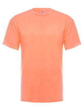 Bright neon orange garment dye for T-shirts by SpectraUSA, showcasing the front view of the vibrant, color-rich dye product.