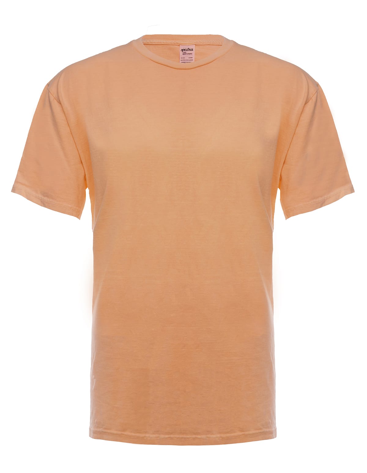 Bright neon orange garment dye for T-shirts by SpectraUSA, showcasing the front view of the vibrant, color-rich dye product.