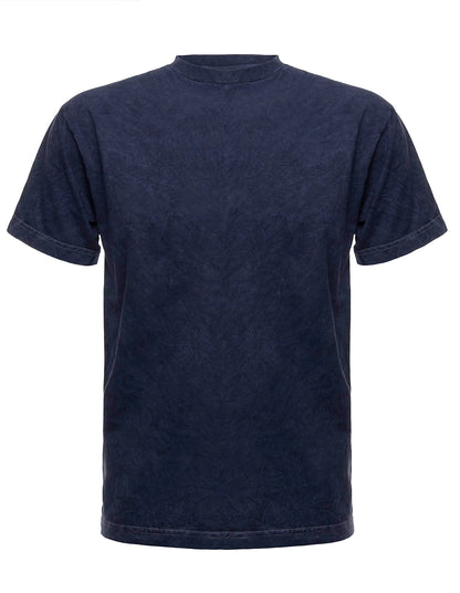 SpectraUSA Mineral Wash Ocean T-shirt featuring a soft, textured mineral wash fabric in ocean blue with a casual fit.