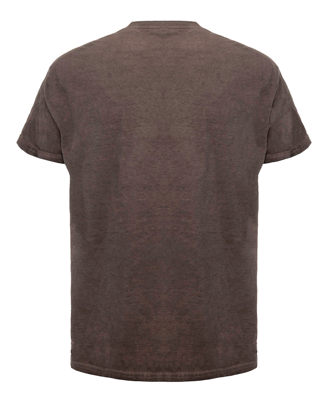 Back view of SpectraUSA Oil Wash Russet tee, showcasing the soft fabric and stylish design.