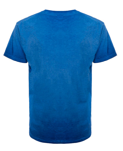 SpectraUSA Oil Wash Space T-shirt shown from the back, featuring a unique space-themed design on a casual tee.