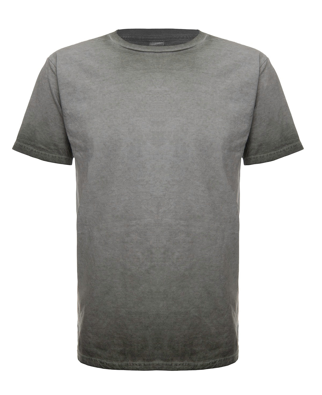 Front view of a SpectraUSA Oil Wash Thyme T-shirt featuring a detailed thyme plant graphic on the olive green fabric.