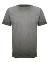 Front view of a SpectraUSA Oil Wash Thyme T-shirt featuring a detailed thyme plant graphic on the olive green fabric.