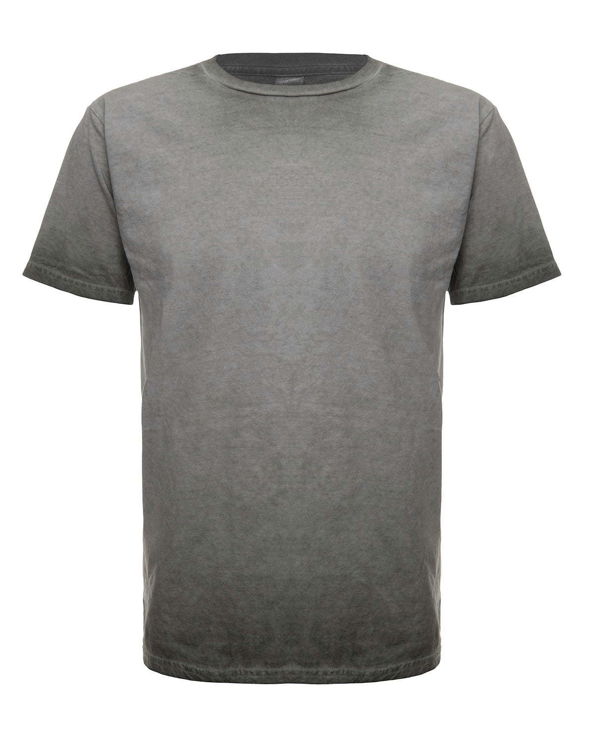 Front view of a SpectraUSA Oil Wash Thyme T-shirt featuring a detailed thyme plant graphic on the olive green fabric.