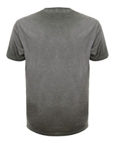 Back view of a teal tee from SpectraUSA featuring an Oil Wash Thyme design printed on the back.