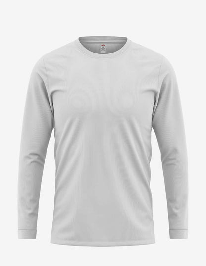 White front view of SpectraUSA Retro Fleece 4040, cozy fleece fabric with a classic design, ideal for casual wear.