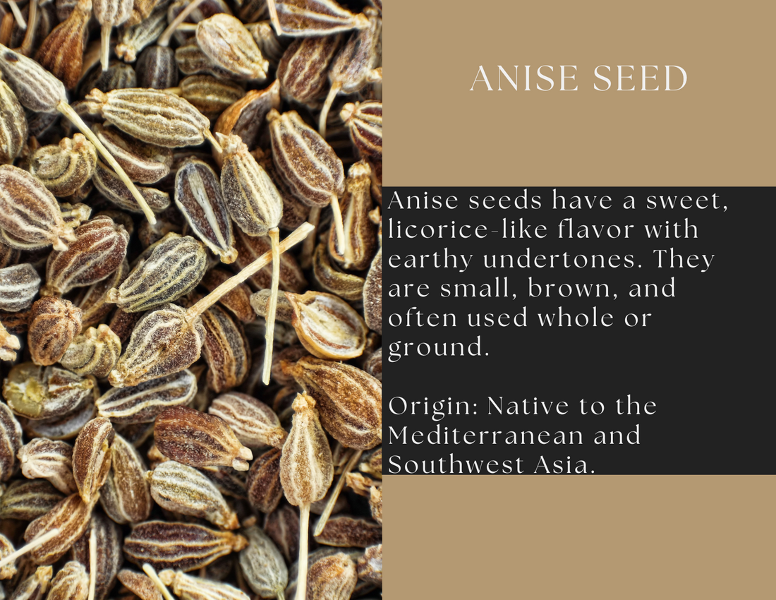 Spice Wheel Anise Seed Powder in a clear glass jar, showing the finely ground, aromatic spice with a light brown color.