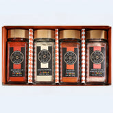 Spice Wheel Foundations of Flavor gift set featuring four essential spices, with a focus on vibrant paprika in a spice 4 pack.