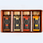Indian Spice Gift Set by Spice Wheel, includes four spice jars in a starter kit, showcasing vibrant Indian spices in small containers.