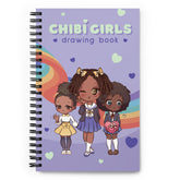 Yūjin Clothing Chibi Girls Notebook with cute anime-style girl illustration on the cover, ideal for note-taking and journaling.