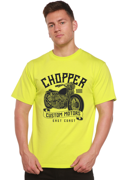 Mens printed graphic T-shirt by Spun Bamboo featuring bamboo viscose and organic cotton, with a colorful, modern design.