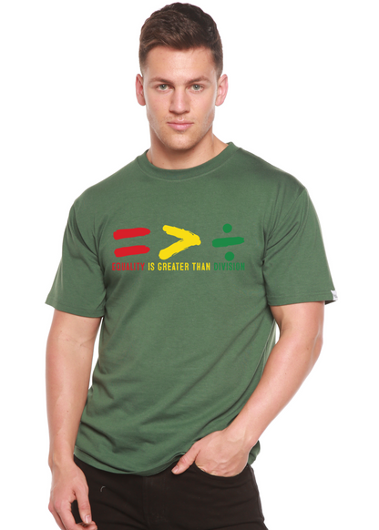 Unisex Black History Month graphic T-shirt by Spun Bamboo, black bamboo and cotton fabric with printed design.