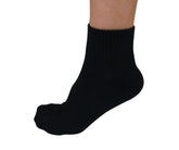 Spun Bamboo 1/4 crew bamboo viscose socks showcasing soft, breathable fabric and a comfortable fit for casual wear.