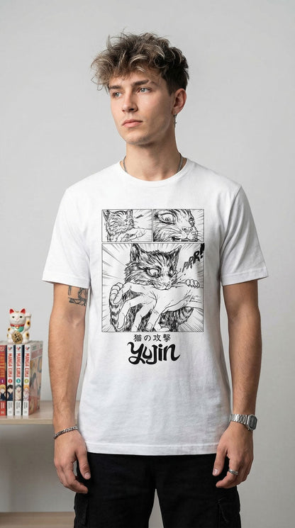 Sudden Attack Cat T-Shirt