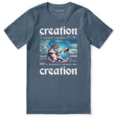 Yūjin Clothing Divine Creation Cat T-Shirt featuring a detailed cat graphic on a comfortable cotton fabric.