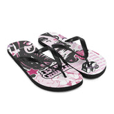 Yūjin Clothing Drama Addict flip-flops with colorful strap design and cushioned sole, perfect for casual summer wear.