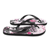 Yūjin Clothing Drama Addict flip-flops with colorful straps and cushioned soles, perfect for casual summer wear.