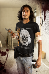 Yūjin Clothing Forgotten Soul T-Shirt featuring a printed graphic design on a casual black cotton tee.