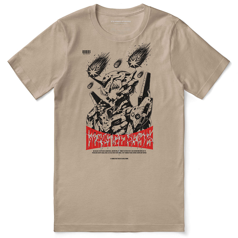 Genesis Anime T-Shirt by Yūjin Clothing featuring a vibrant anime-inspired design on a comfortable casual tee.