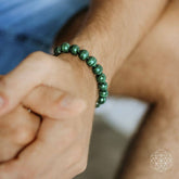 Conscious Items The Anxiety Bracelet with calming beads and natural stones, designed to promote relaxation and mindfulness.