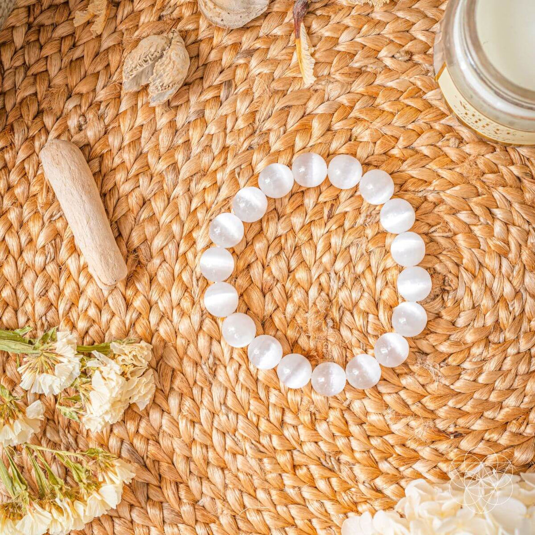 Close-up of The Cleansing Bracelet by Conscious Items, featuring a sleek silver bracelet with minimalist design and smooth finish.