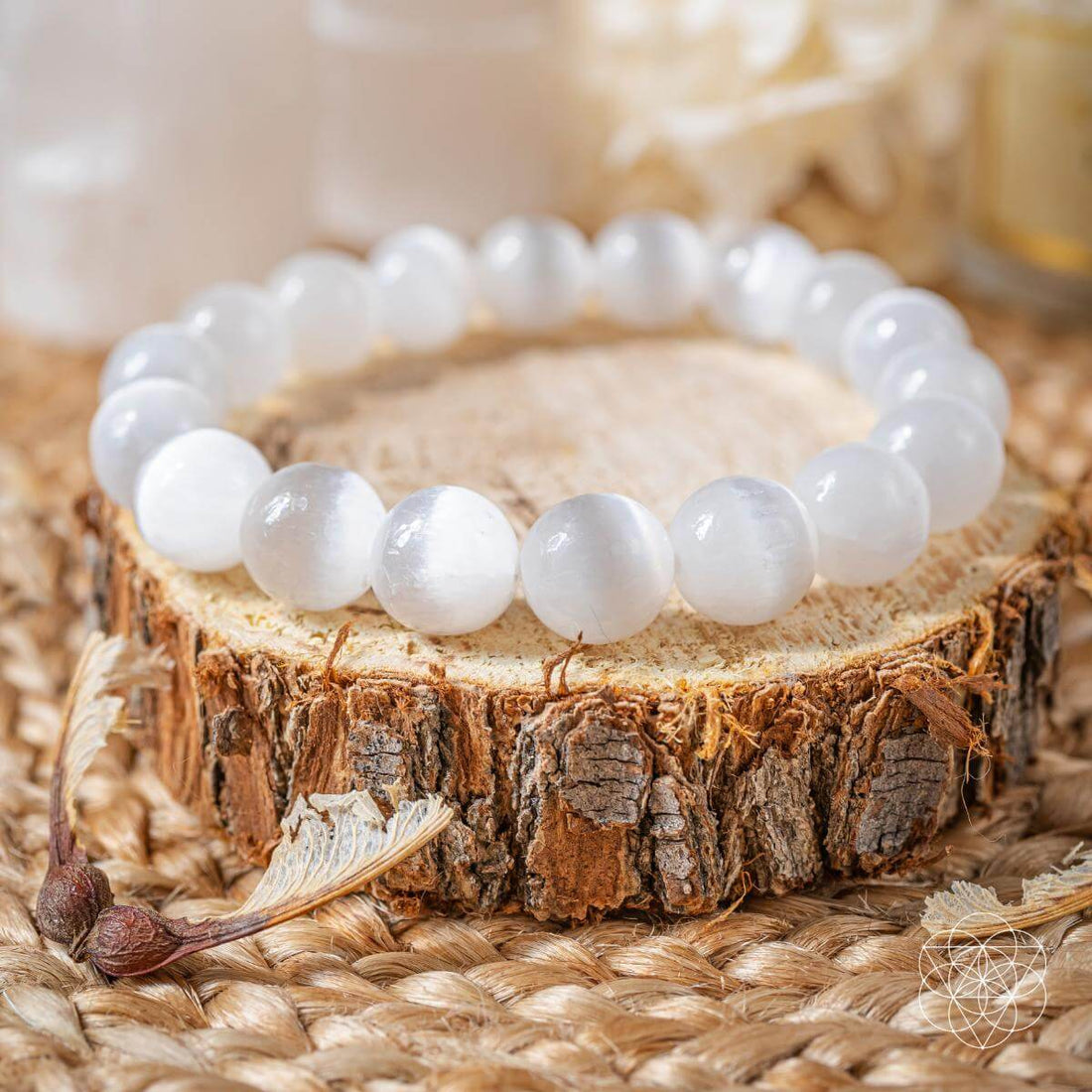 Conscious Items Cleansing Bracelet featuring natural stones and adjustable cord for spiritual and aesthetic appeal.