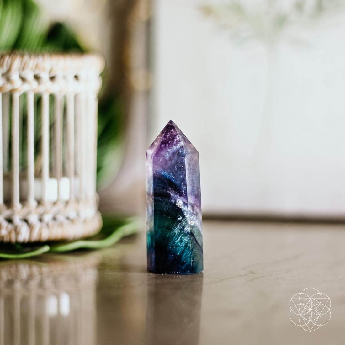 Conscious Items Point &amp; Pyramid Cleansing Stone with smooth, natural stone surface for spiritual and energy cleansing.