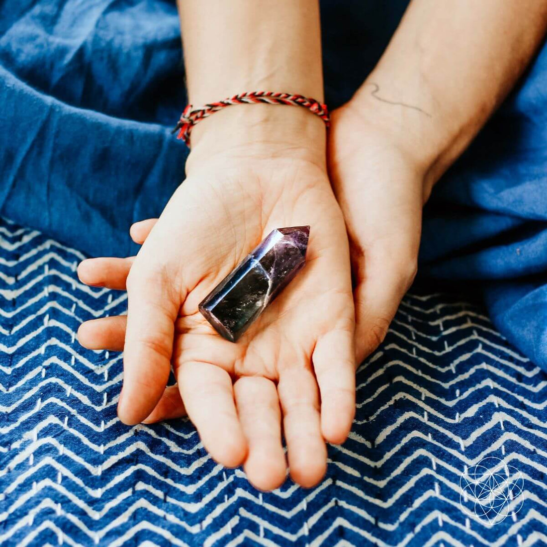 Conscious Items Cleansing Stone, Point &amp; Pyramid shape, natural mineral stone for skincare and purification.