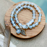 Elegant calming bracelet by Conscious Items featuring smooth beads and a serene design, perfect for relaxation and style.