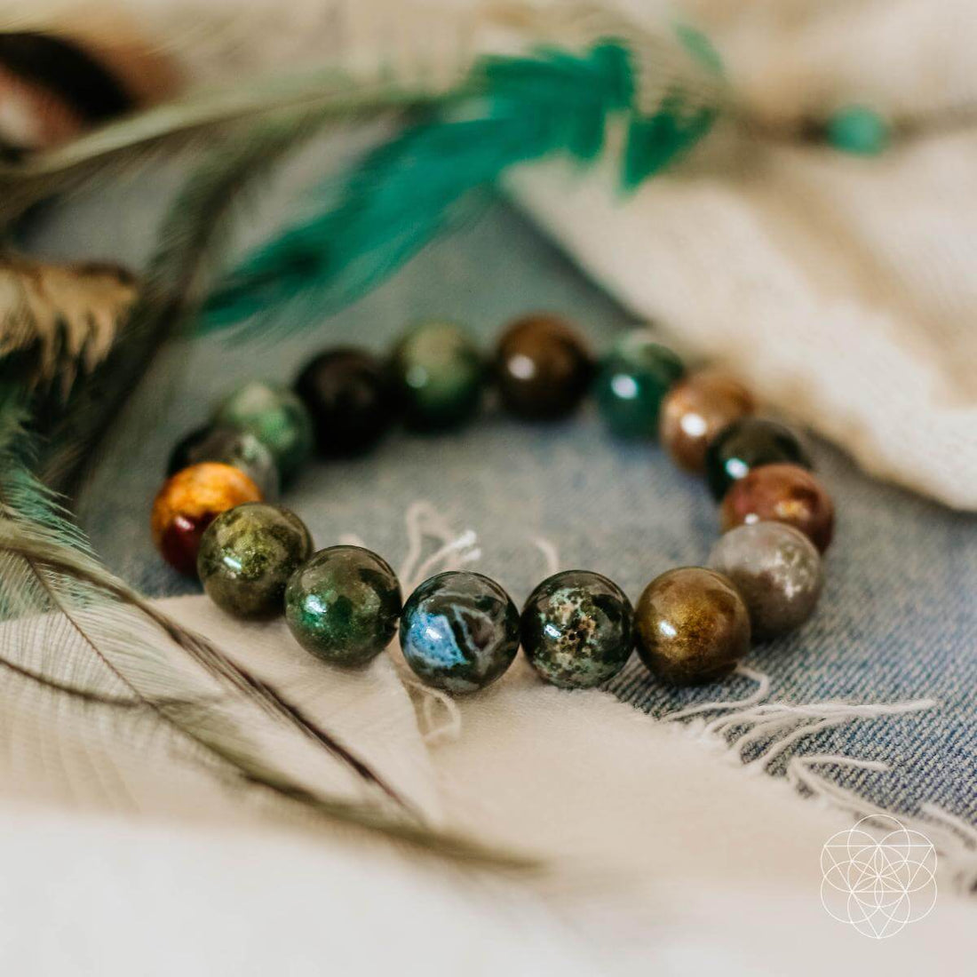 Close-up of The Energy Bracelet by Conscious Items, showcasing its sleek design and adjustable strap on a neutral background.