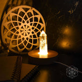 Conscious Items The Healing Lamp night light emitting warm, soothing glow for relaxing ambiance and healing energy.