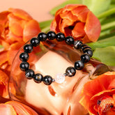 Hypersthene Millionaire Manifestation Bracelet by Conscious Items featuring polished beads on a stretch cord.