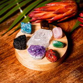 Conscious Items Natural Energy Lamp night light emitting warm, calming glow for a soothing sleep environment.