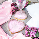Set of two Positive Energy Coasters by Conscious Items, featuring colorful, uplifting designs for home decor and protection.