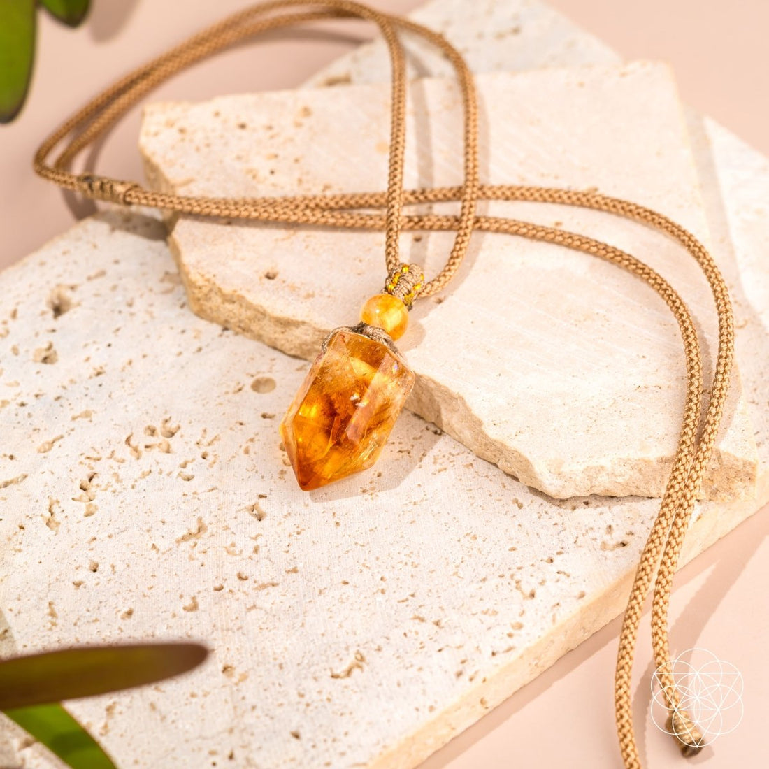 Conscious Items Prosperity Pendant Necklace featuring a sleek, minimalist design with a smooth, polished finish on a delicate chain.