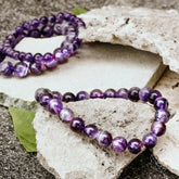 Conscious Items Purification Bracelet featuring natural stones and beads, designed for spiritual cleansing and positive energy.