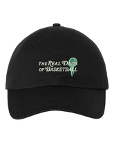 Real Dads Liberty Green baseball cap with adjustable strap and embroidered logo, casual sport style for men.