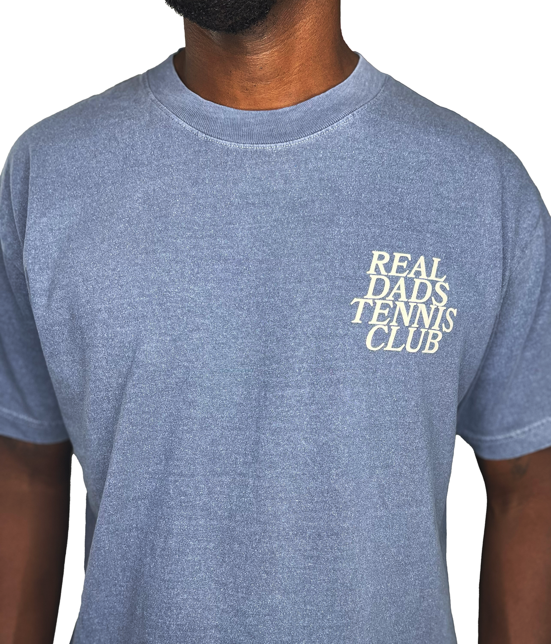 The Real Dads Tennis Club Original T-Shirt in faded navy, men&