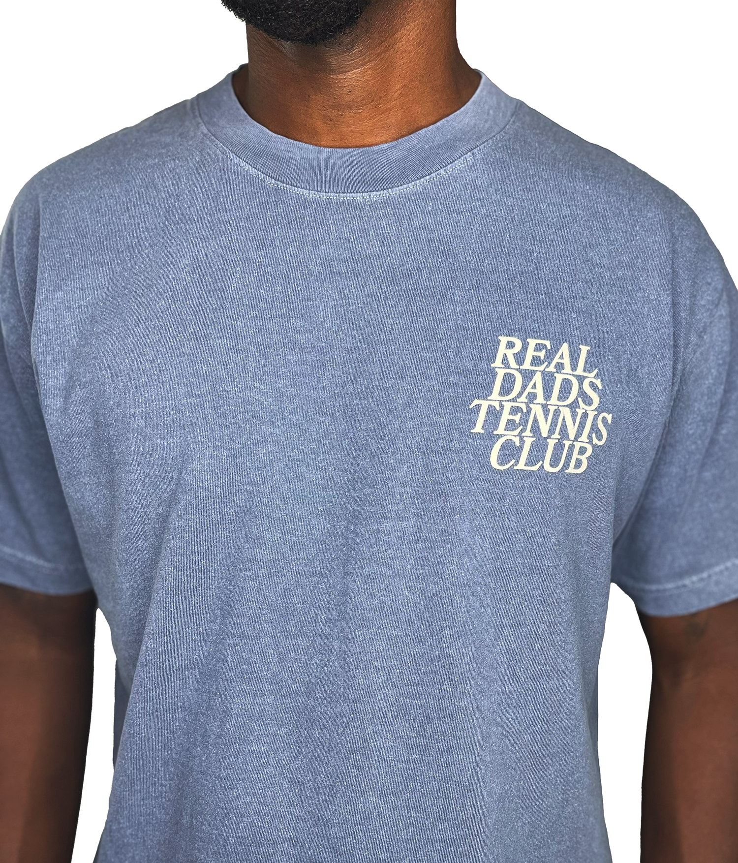 The Real Dads Tennis Club Original T-Shirt in faded navy, men&