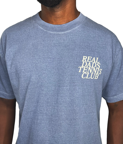The Real Dads Tennis Club Original T-Shirt in faded navy, men&