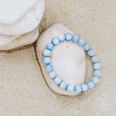 Close-up of The Soothing Bracelet by Conscious Items, featuring a sleek, adjustable bracelet with calming bead accents.